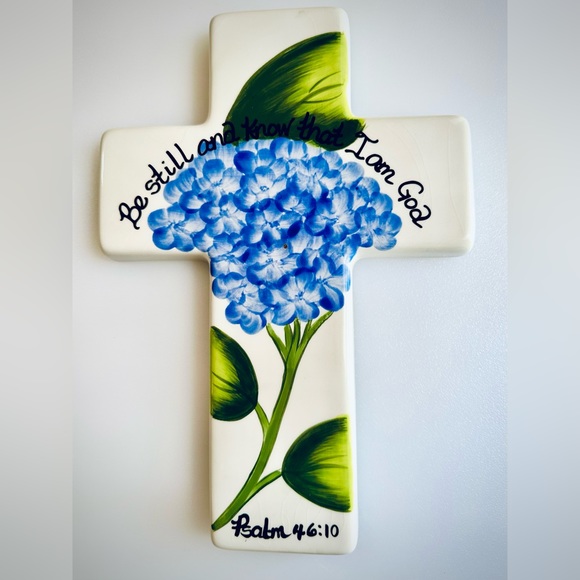 Ceramic Decorative Cross by Art of the Spirit Collection - Picture 1 of 5